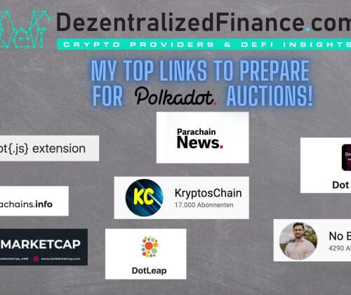 My Top Links to prepare for Polkadot auctions