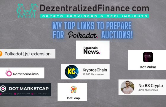 My Top Links to prepare for Polkadot auctions