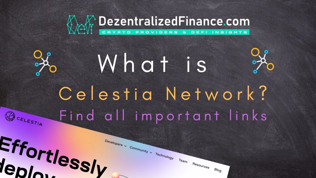 What is Celestia Network - find all important links