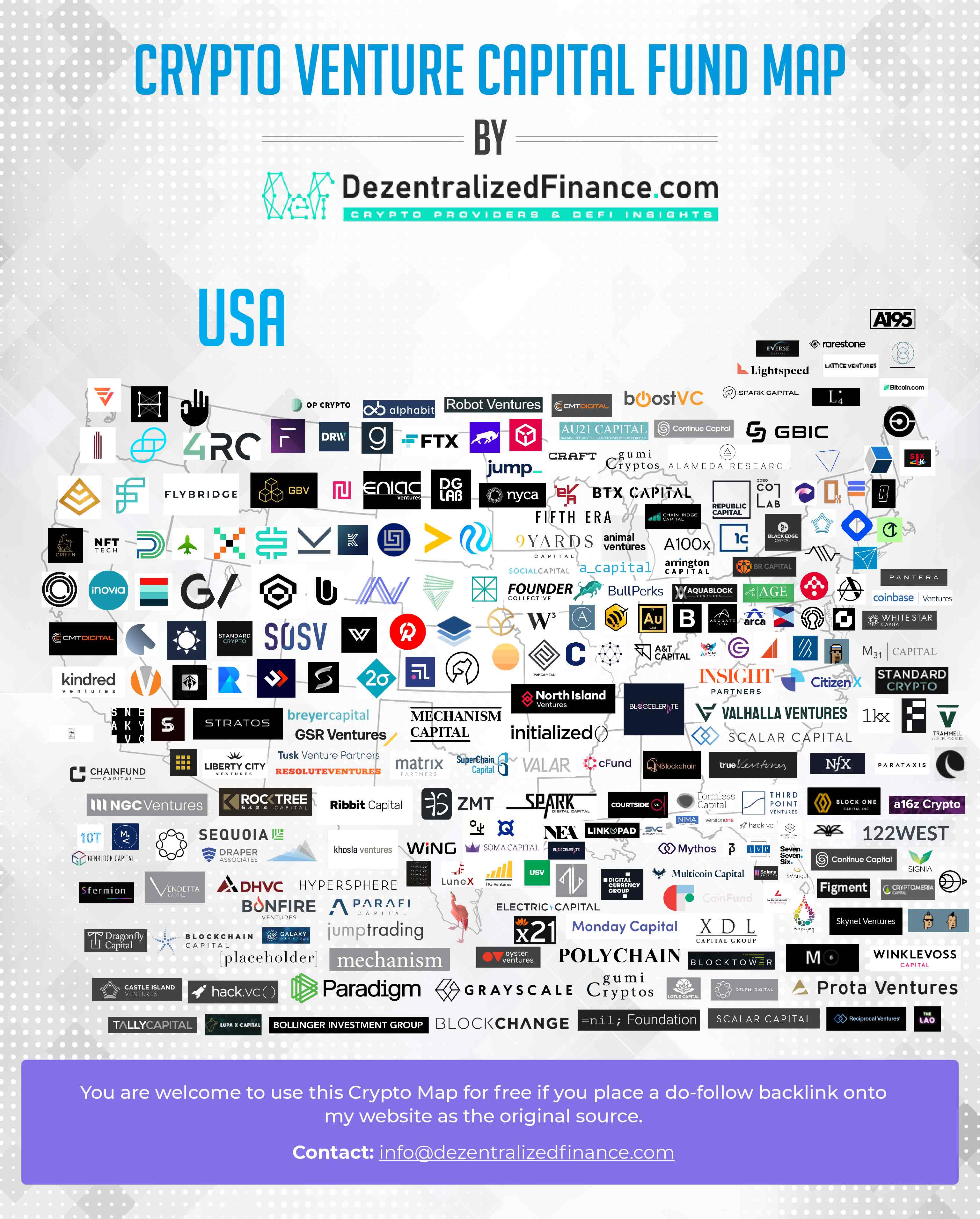 crypto venture capital fund map 2022 USA