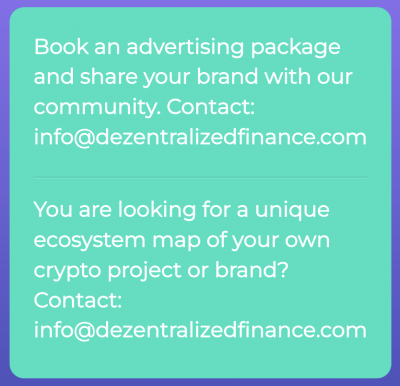 Book a advertising package DezentralizedFinancecom