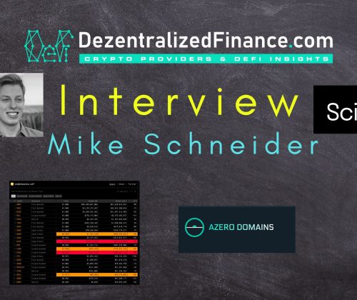 Interview with Mike Schneider | stablecoins.wtf | scio.xyz | azero.domains